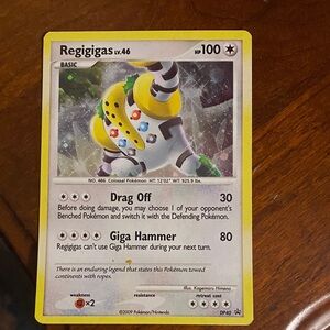 Pokemon Regigigas Card - Yellow and White